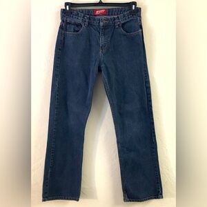 Arizona Jeans Straight Leg Size 31W X 31L  Husky Blue
Baggy Relaxed Fit